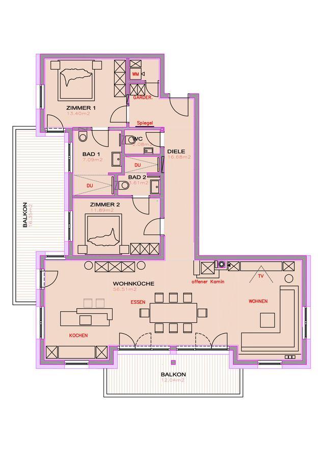 Alpin Penthouse Hollersbach Lägenhet Hollersbach im Pinzgau Exteriör bild
